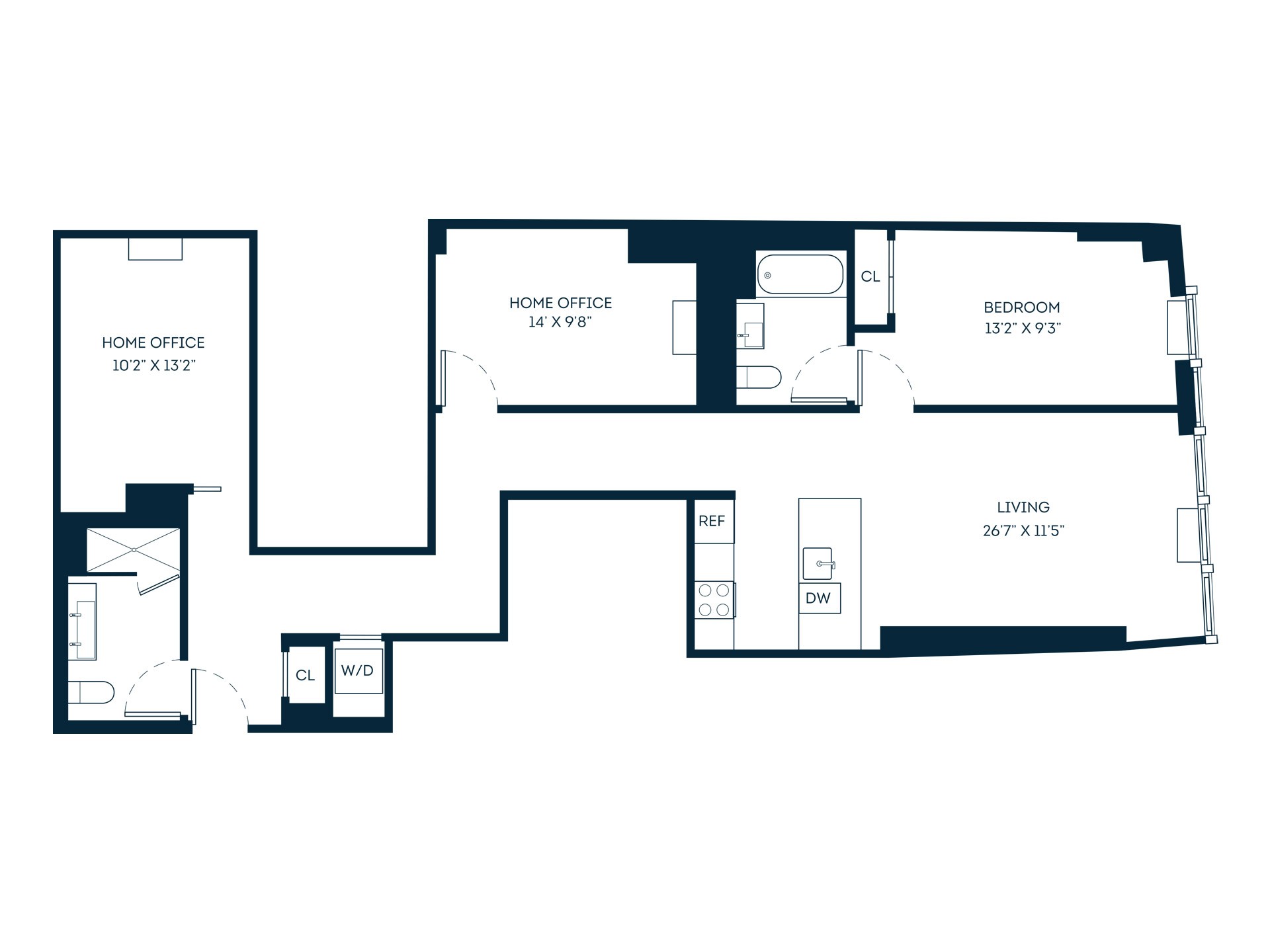 Floor plan layout diagram for 20ba20w